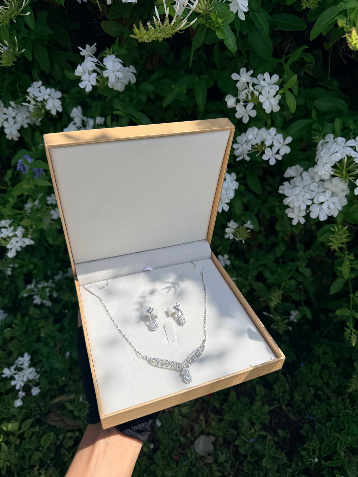 ALICE : Ensemble Collier avec ses boucles+ Coffret CADEAU🎁