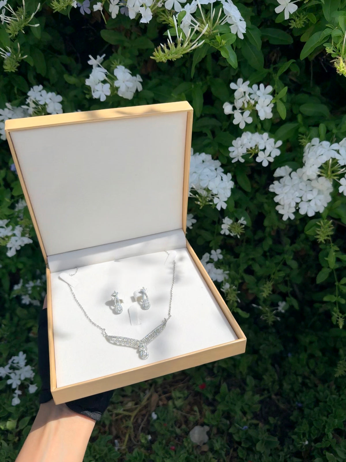 ALICE : Ensemble Collier avec ses boucles+ Coffret CADEAU🎁